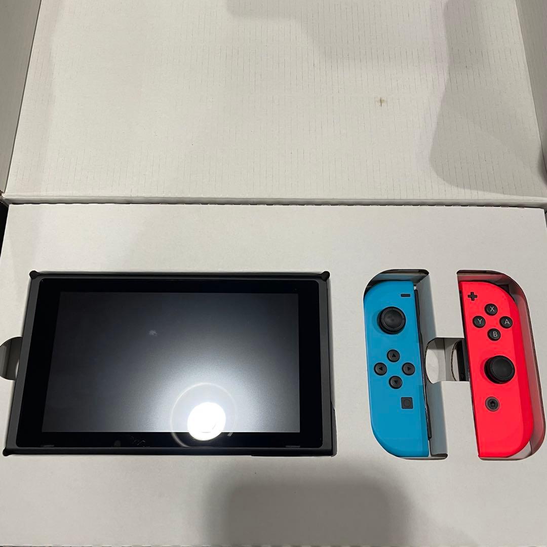 【中古】Nintendo Switch Joy-Conネオンブルー/ネオンレッド