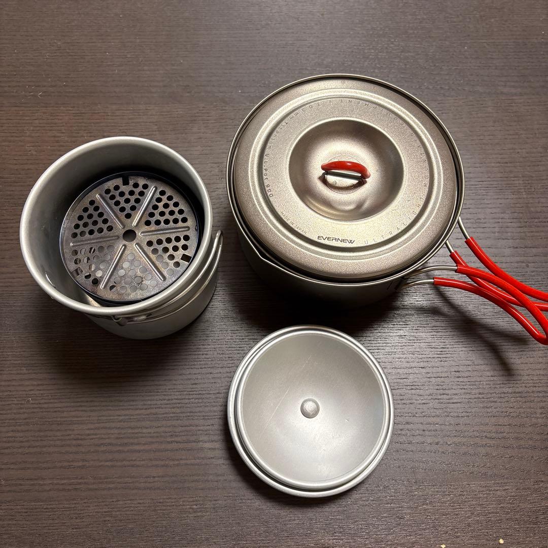 エバニュー(EVERNEW) アルコールストーブ用スタンドDXとクッカーセット