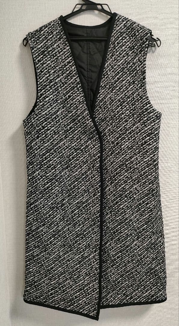 完売品　2023aw icb パディングツイードベスト リバーシブル