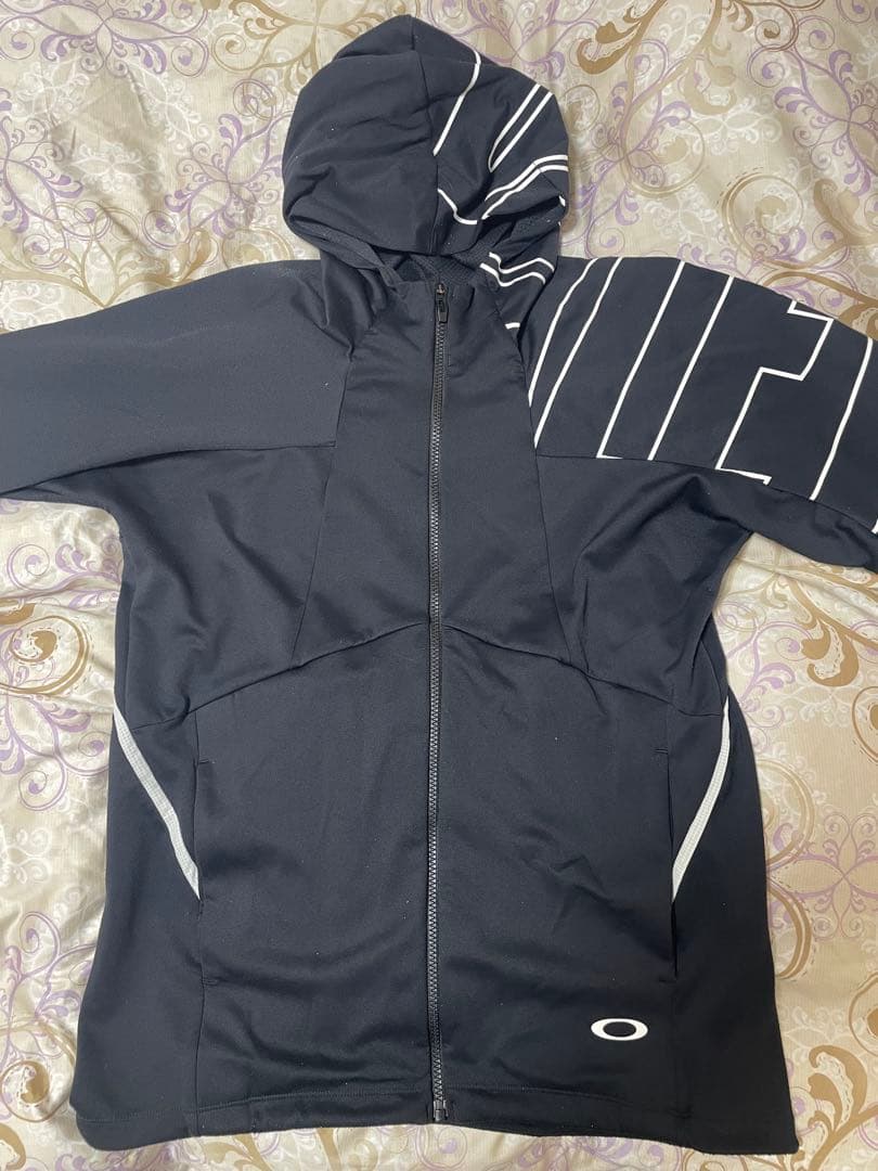 OAKLEY ゴルフ フーディー ジャケット L 防風ストレッチ ブラック