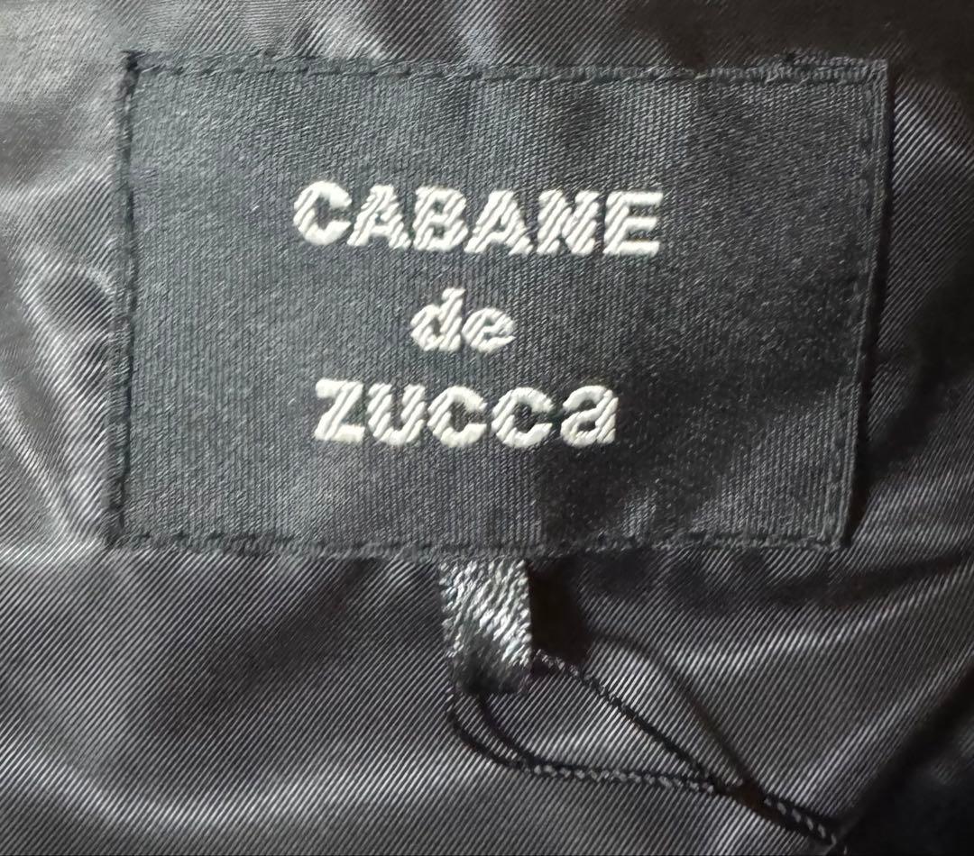 極美品 CABANE de ZUCCA ドッキング テーラード ライダースJKT