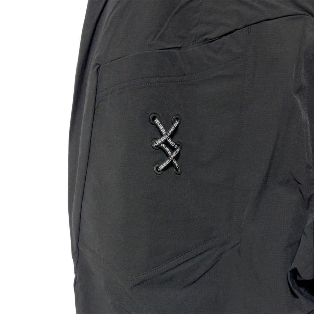 新品 ラッセルノ ゴルフ 3D フロントポケット ロングパンツ ブラック XL