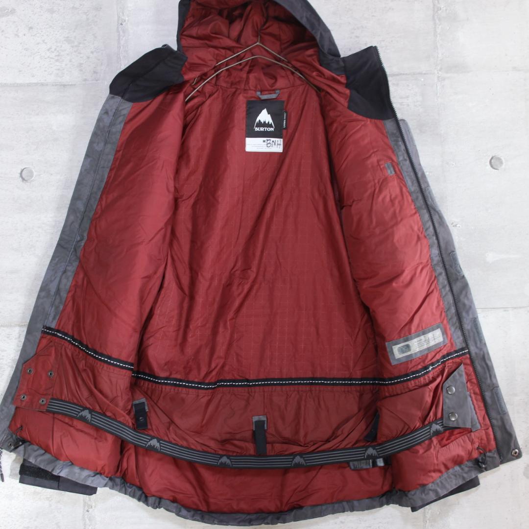 【極美品 高機能 フェード柄】厚地 高撥水【M】BURTON スノージャケット
