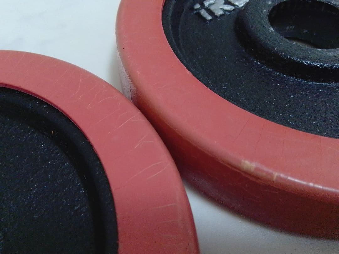 ま*と様 iROTEC ラバー付 ダンベル 約20kg 28mm径 1.25 2