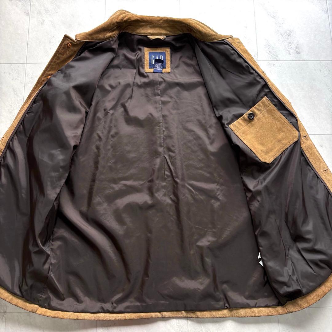 【超希少】OLD GAP カーフスエードレザージャケット ブラウン 革ジャン