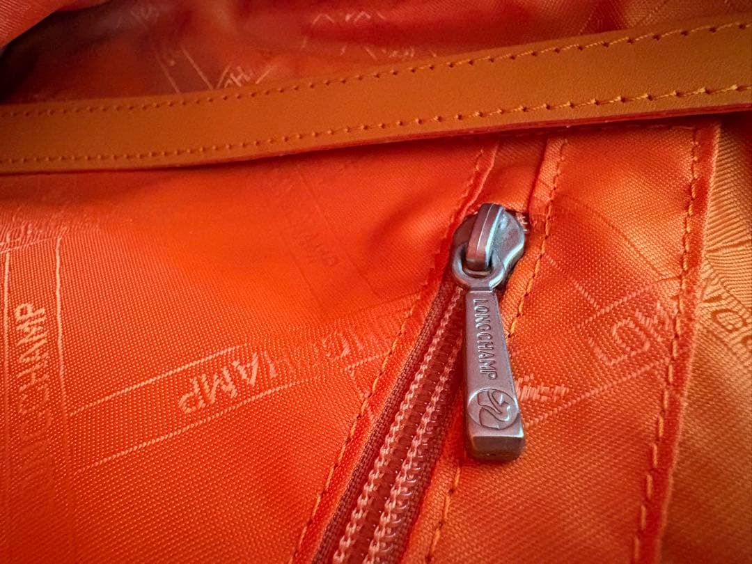 ロンシャン 茶　レザーショルダーバッグ