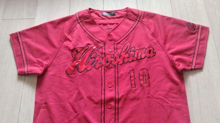 広島　カープ　マクブルーム　ハイクオリティ　ビジター　ユニフォーム　デザイン　S