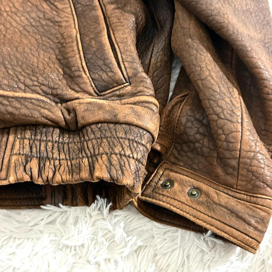 Wind Armor 本革 G-1型 ボアレザージャケット L ヴィンテージ