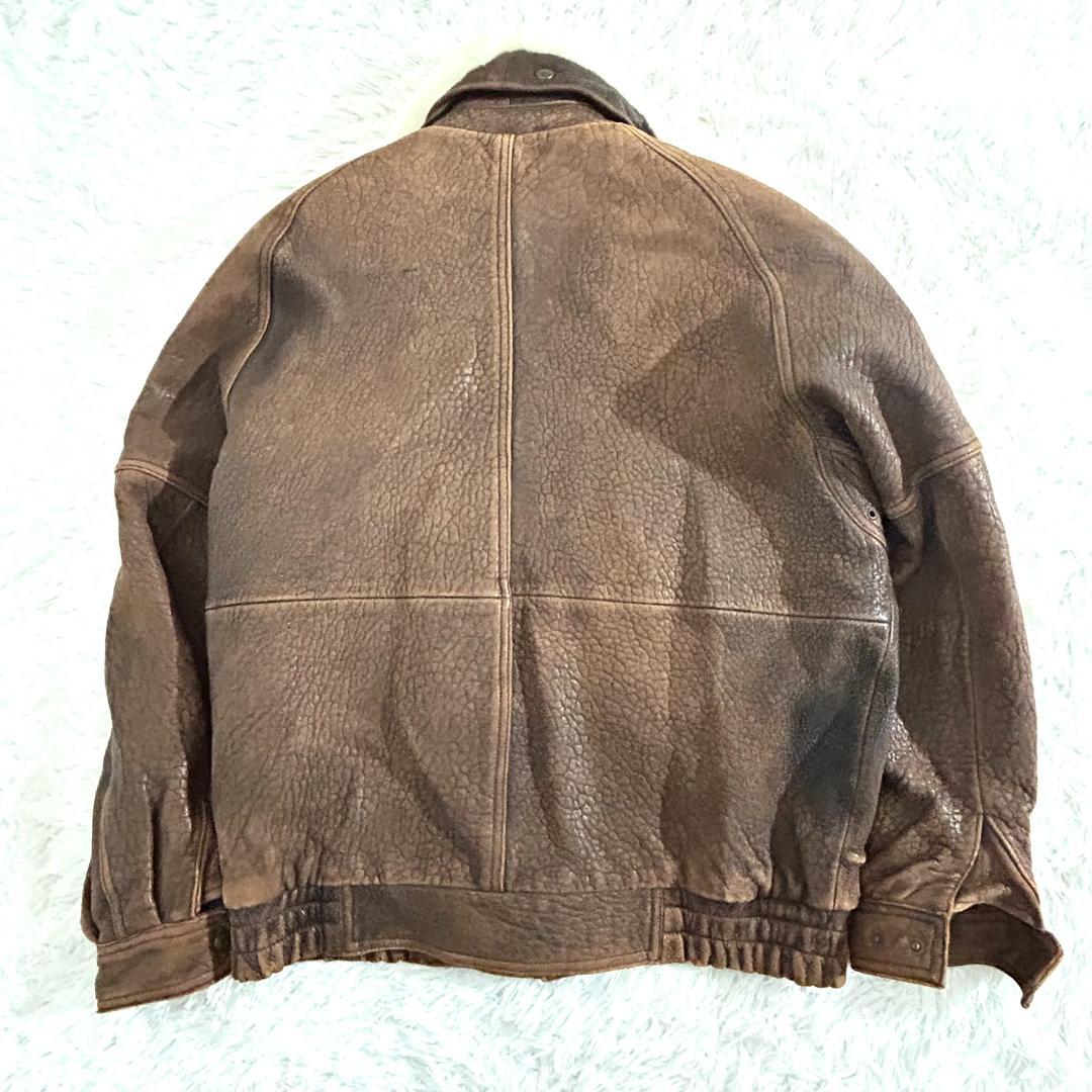Wind Armor 本革 G-1型 ボアレザージャケット L ヴィンテージ