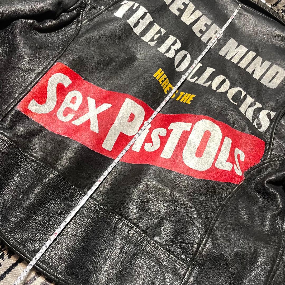 【一点もの!!】Sex Pistols ハンドペイント スタッズ 鋲ジャン