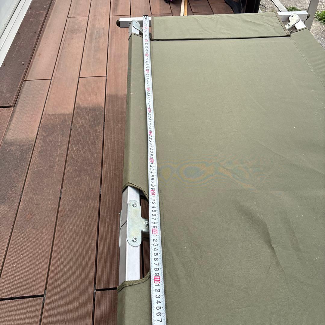 ミリタリー　オリーブグリーン 折りたたみベッド キャンバス　0302o315