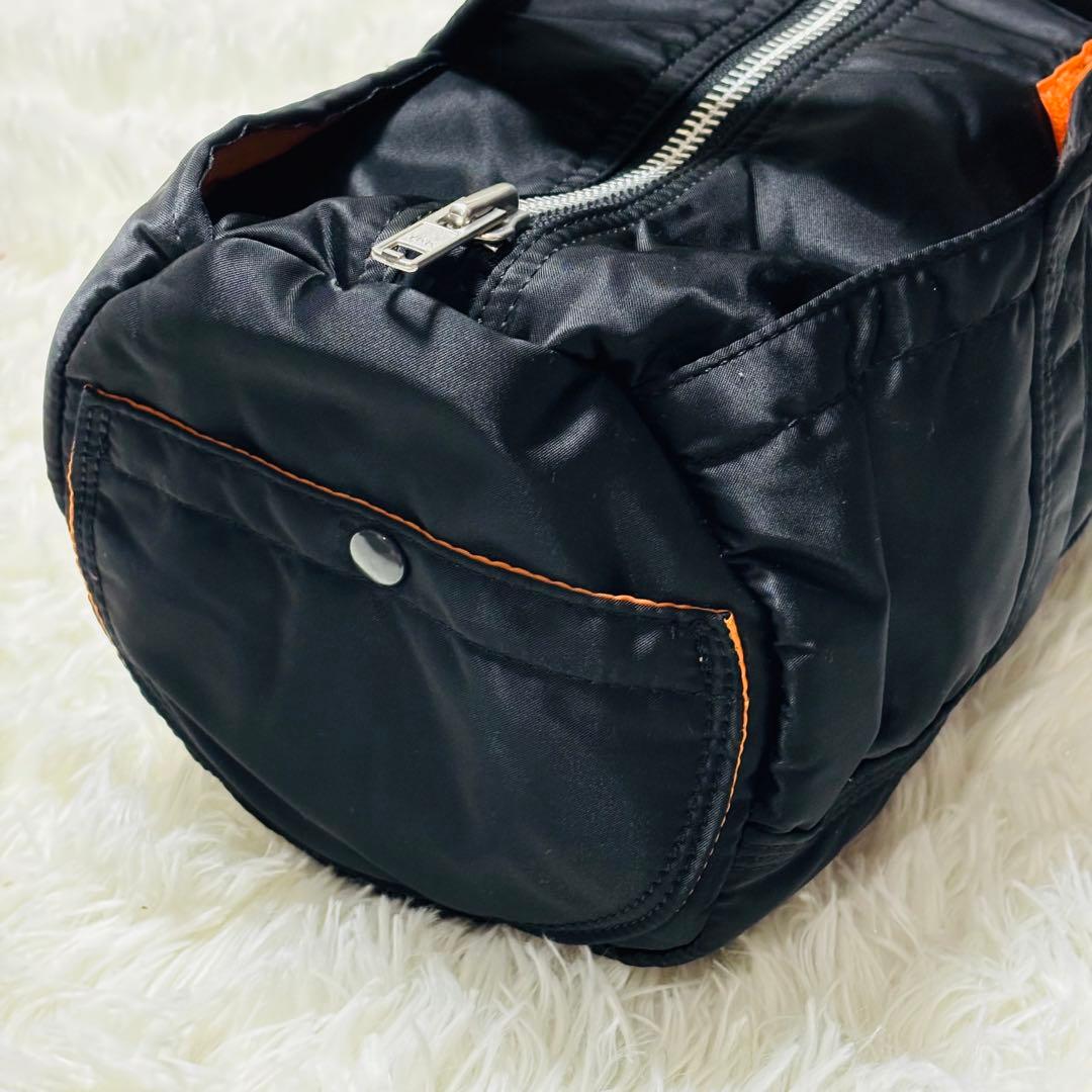 【美品】PORTER ミニボストン　ブラック　タンカー