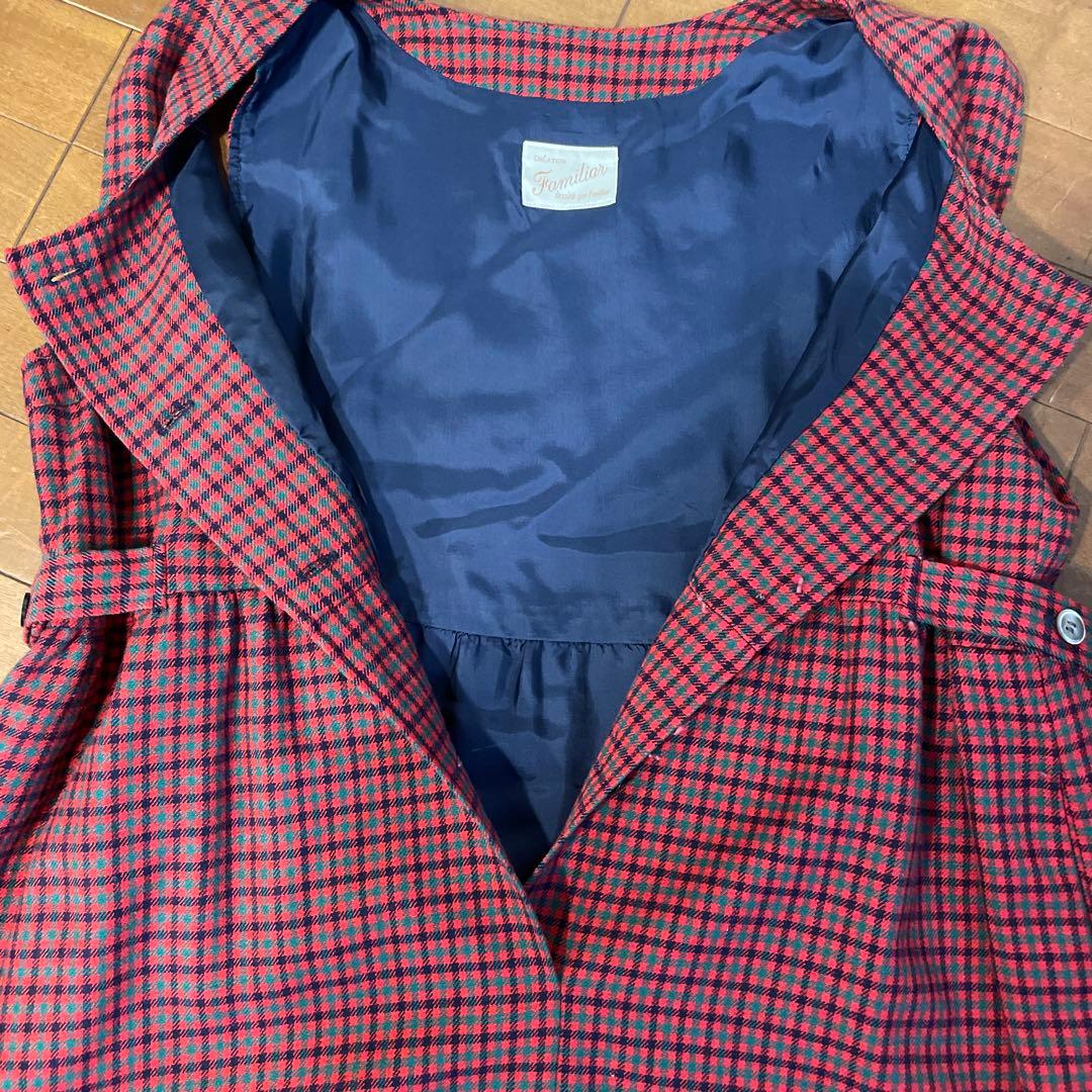 ファミリア　オリジナル　マタニティワンピース　クリーニング店タグ付き　美品