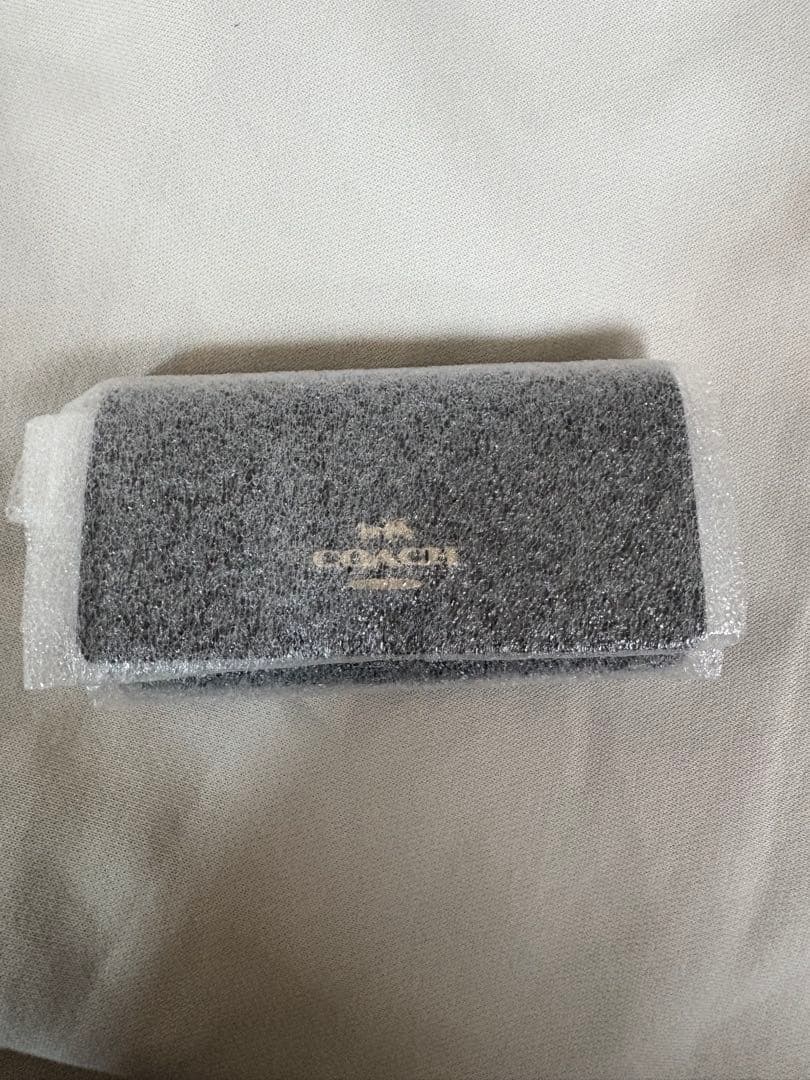 COACH ブラック レザー キーケース