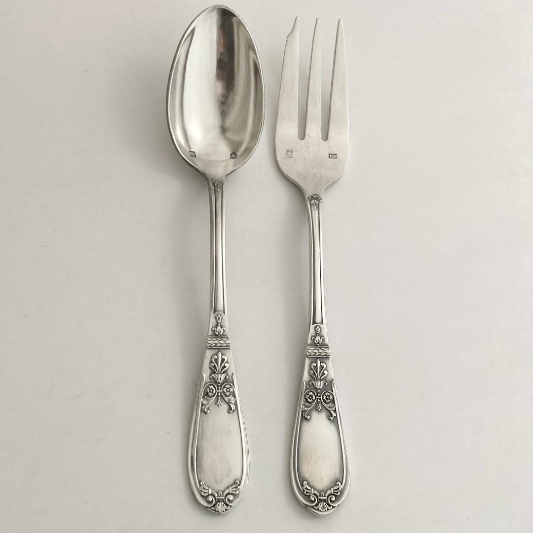 【デザートカトラリーセット＊15cm】フランスアンティーク シルバープレート