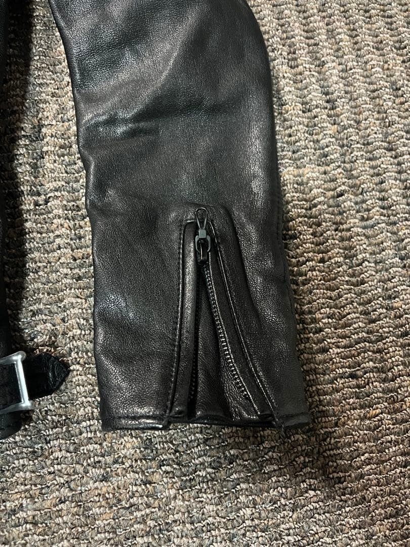 ナノ・ユニバース ウォッシュドレザーWライダースジャケット