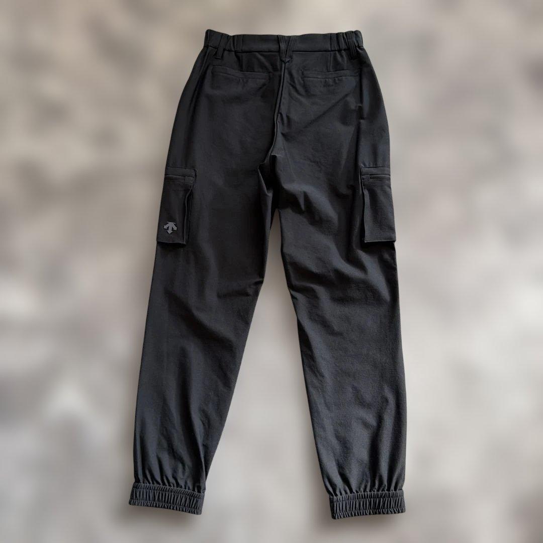 【未使用】DESCENTE♪ブラック サイドポケットパンツ S