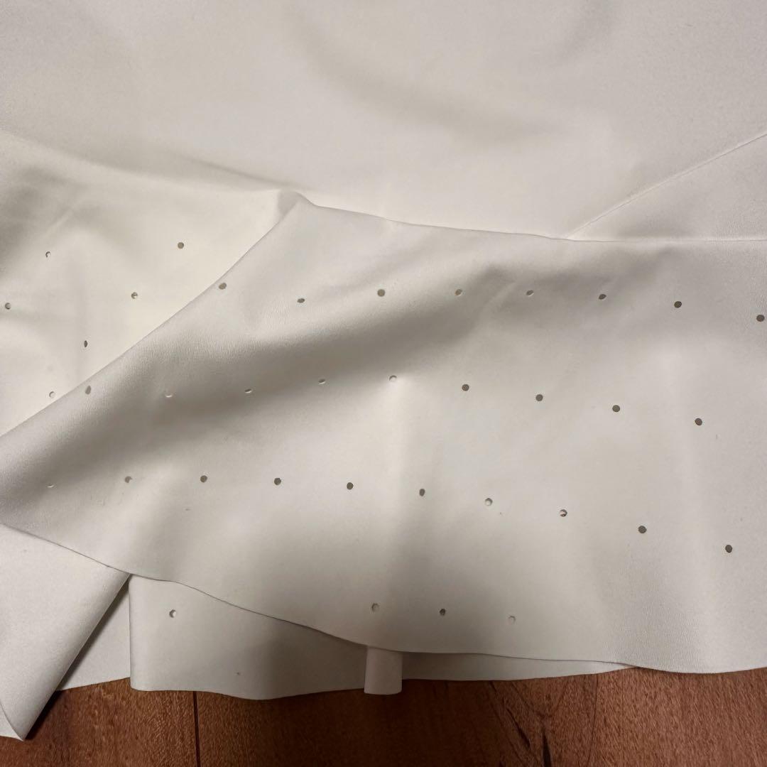 長袖　モックネック　フリルスカート　サイズS セットアップ　春夏秋　ストレチ