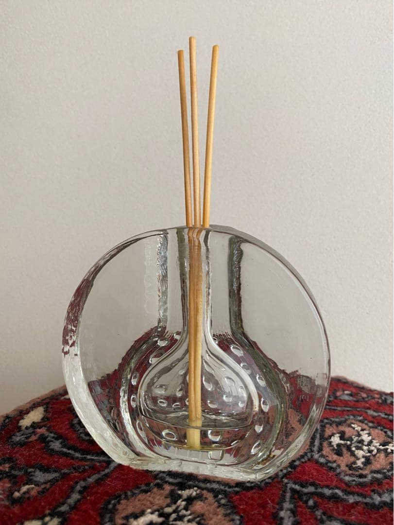 ドイツ アンティーク ビンテージ クリア 小瓶 花瓶 フラワーベース 希少 美品