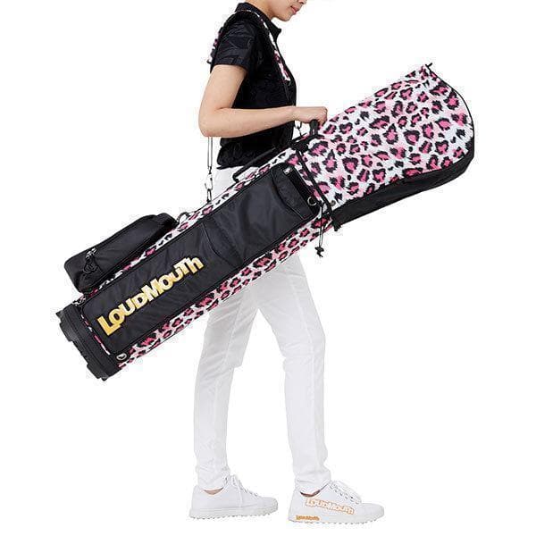 新品 LOUDMOUTH ラウドマウス キャディバッグ ピンクレオパード