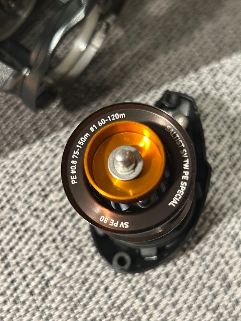 23ソルティストSV TW 80XHL PE SPECIAL&ゴメクサススプール