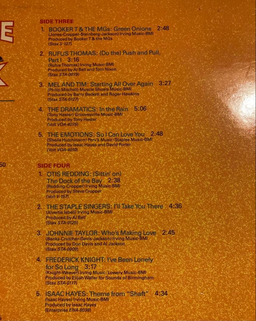 ◾️高音質スタックスソウルベスト20曲2LP◾️V.A. / Top If The