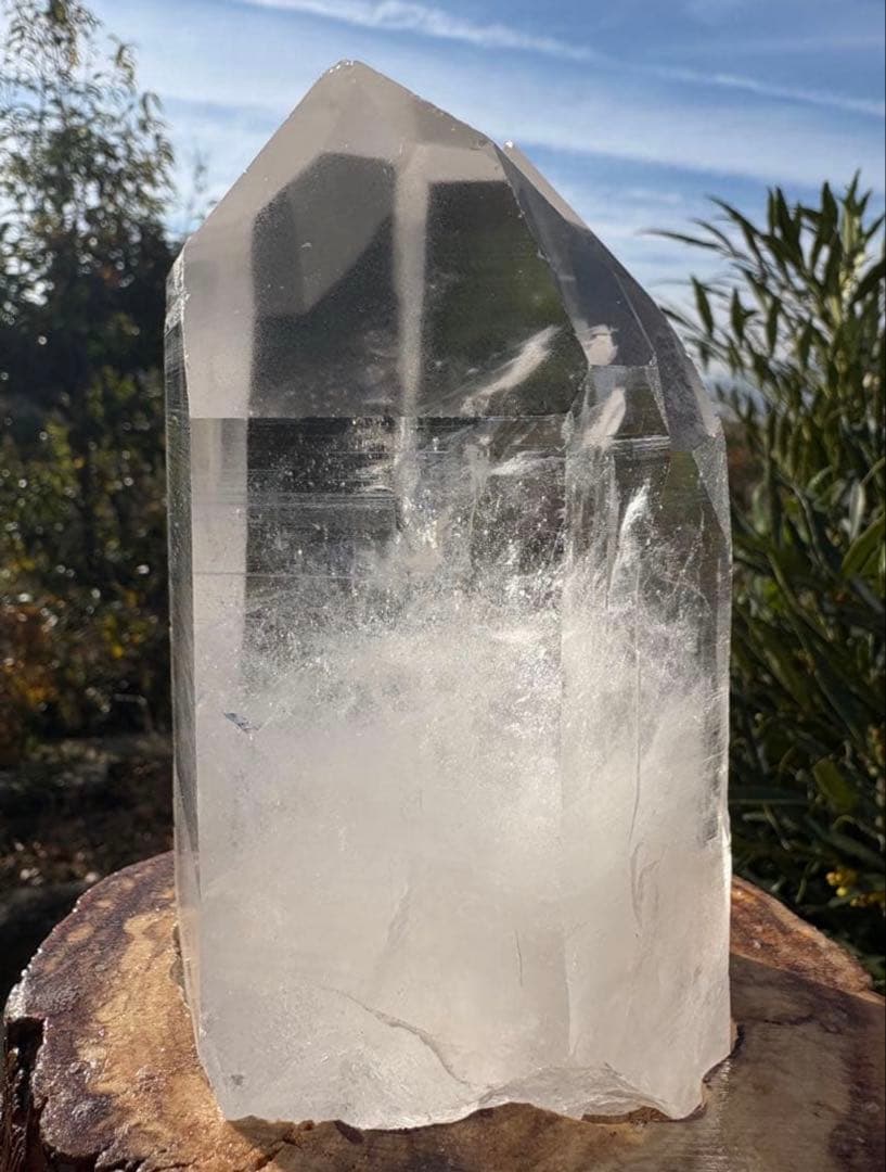 ❤️希少　1.1kg 透明感拔群　ヒマラヤ　強いパワー　極みの逸品　柱　水晶　原石