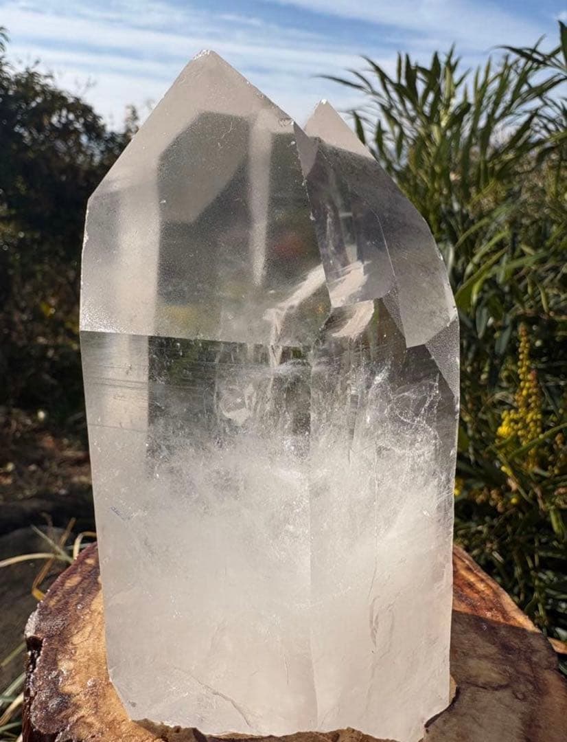 ❤️希少　1.1kg 透明感拔群　ヒマラヤ　強いパワー　極みの逸品　柱　水晶　原石