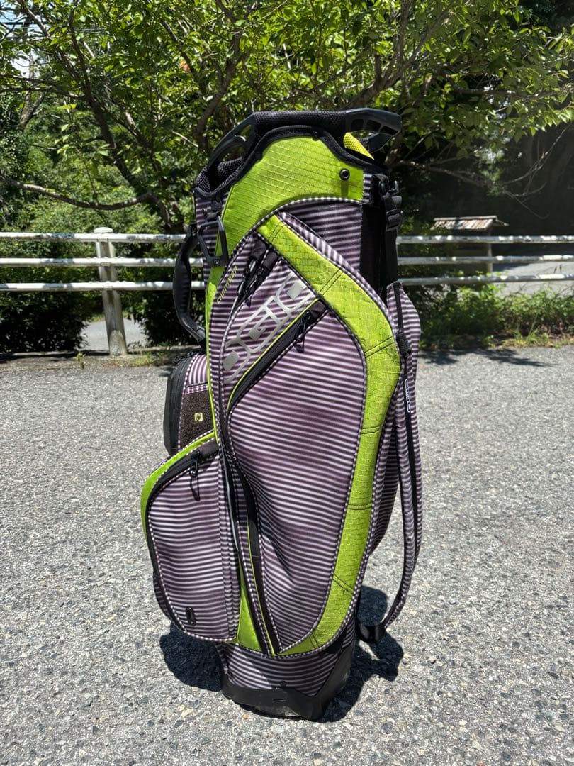 OGIO CHAMBER ゴルフバッグ 黒×グレー×黄緑
