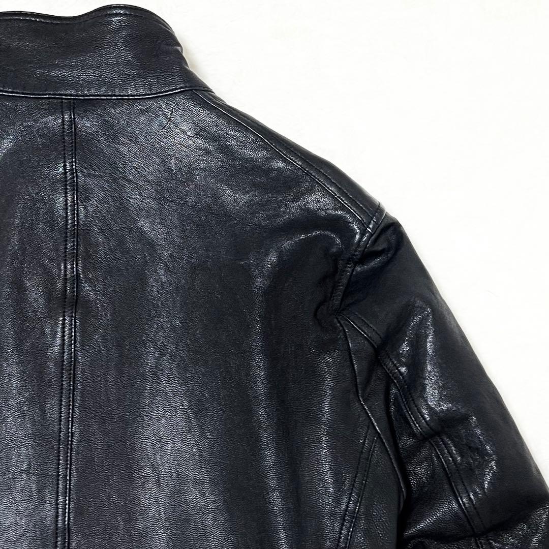 【Qp】ナノユニバース✨️ライダース　シングル　山羊革　ゴートレザー　ＸＬ