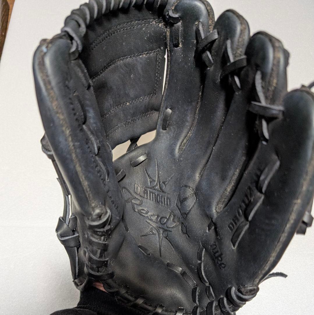 【美品】NIKEナイキ　軟式グローブ ブラック DIAMOND ELITE