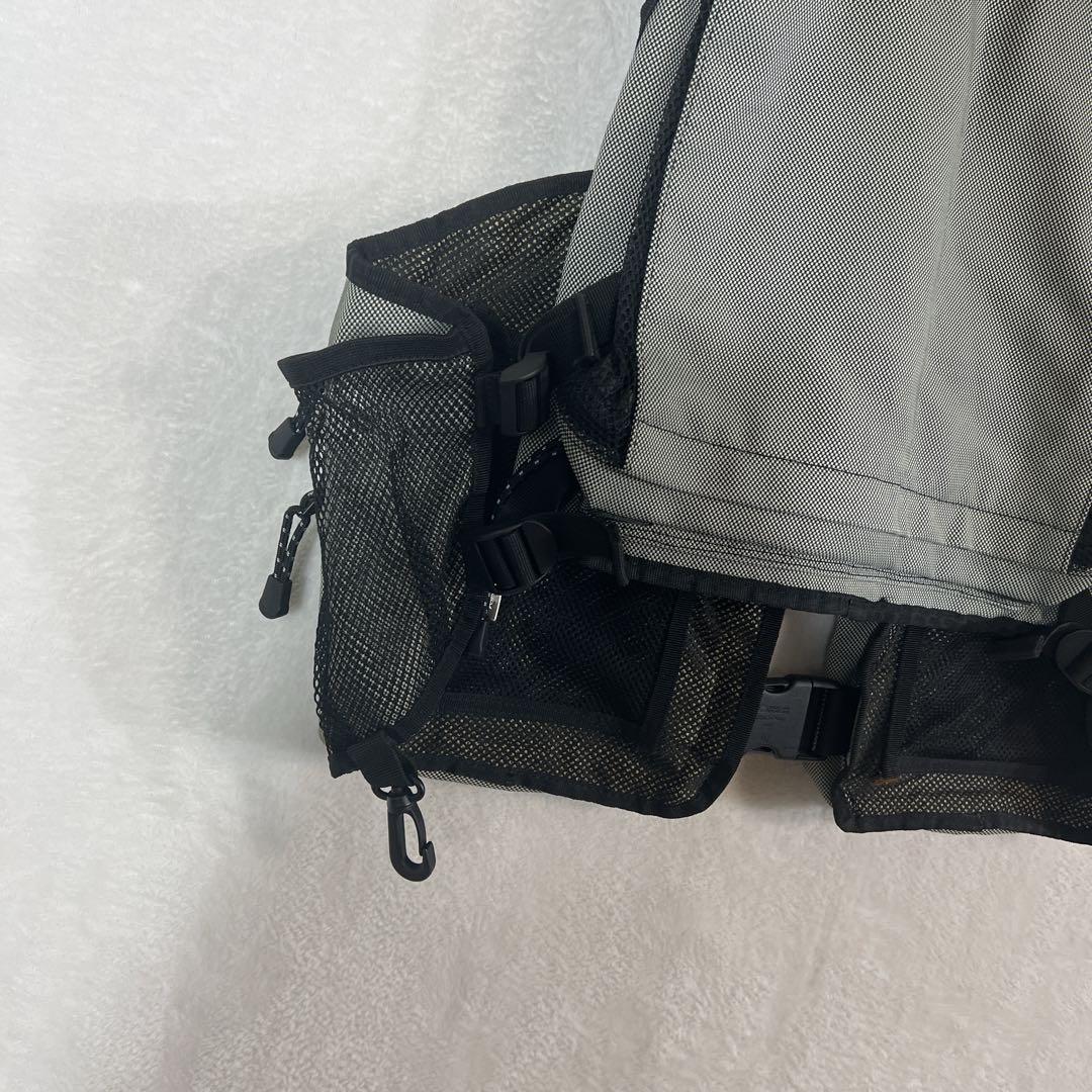 ともPALMS パームス メッシュ フィッシングベスト グレー