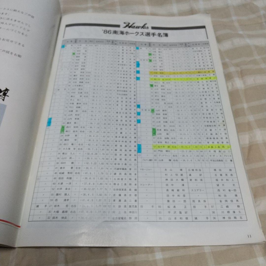 南海ホークス1986 1988 ファンブック 2冊セット 新聞切り抜き 当時物