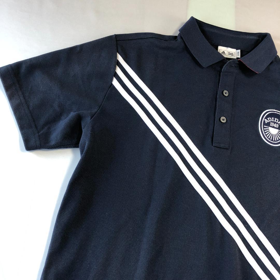 1083 未使用級　XL相当　アディダス　ゴルフ　半袖　ポロシャツ　紺　O/XG