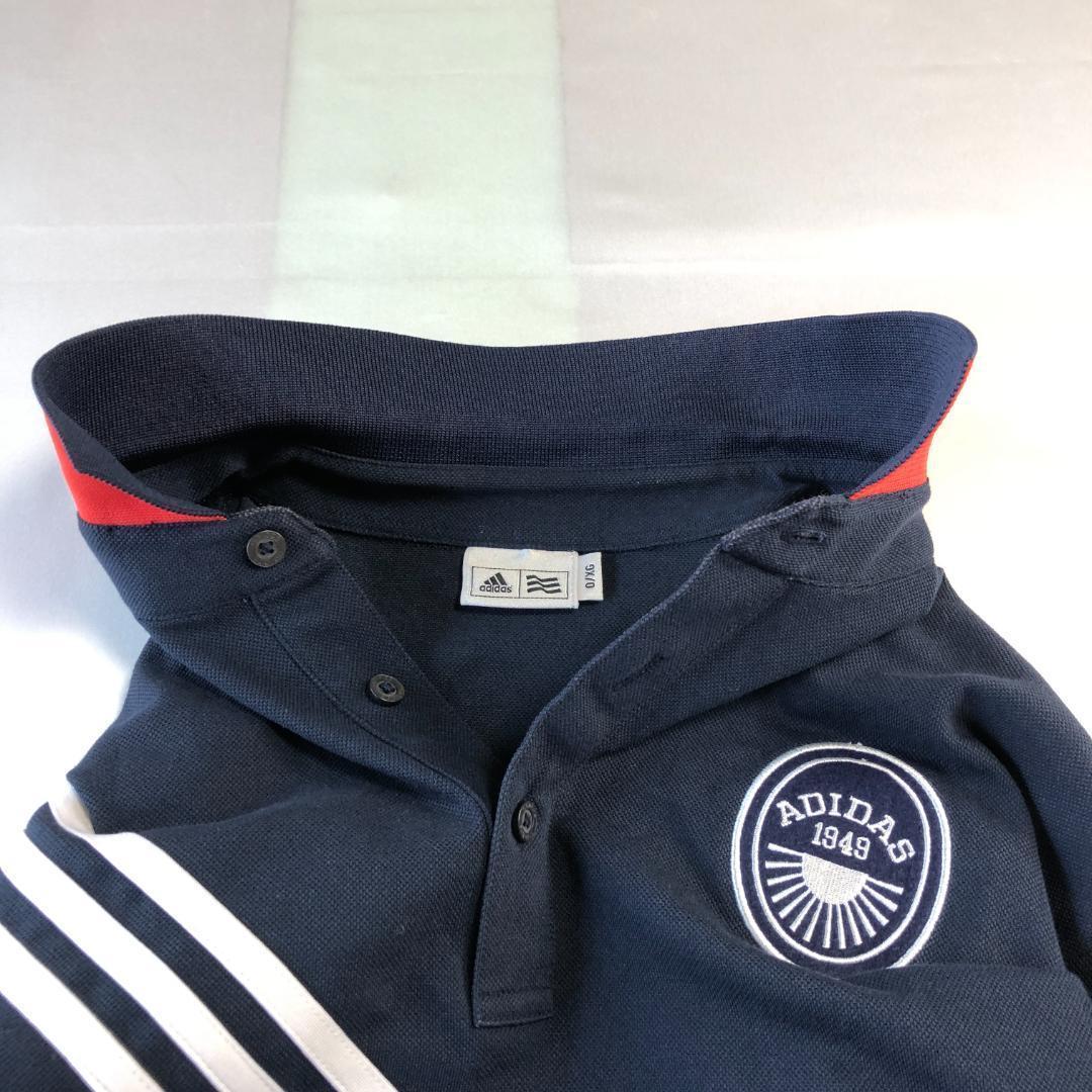 1083 未使用級　XL相当　アディダス　ゴルフ　半袖　ポロシャツ　紺　O/XG