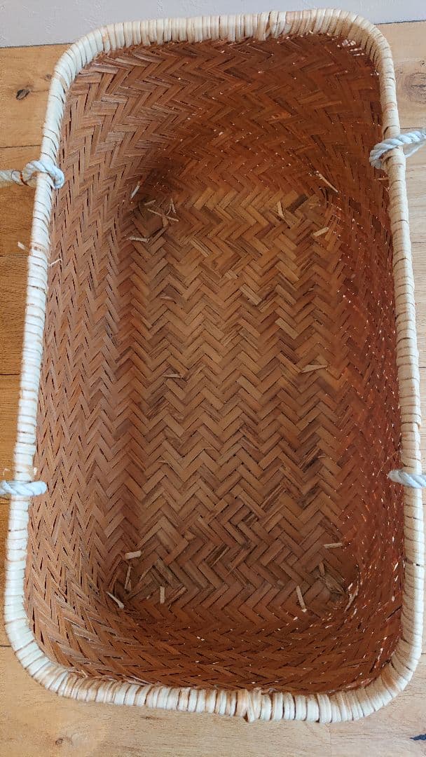 市場かご 竹籠 竹かごバッグ 買い物かご マルシェ 収納かご 2個セット