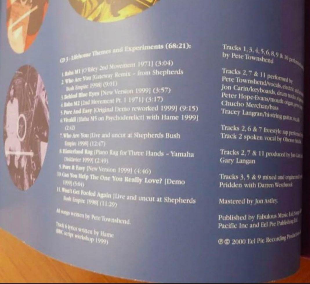 Lifehouse 4枚組 CDディスクのみ