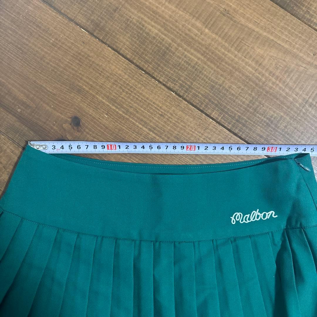 美品　マルボン　プリーツスカート　69 Lサイズ　グリーン