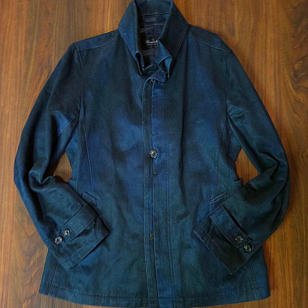 美品 トルネードマート スタンドカラー ジャケット LL ネイビー　コート