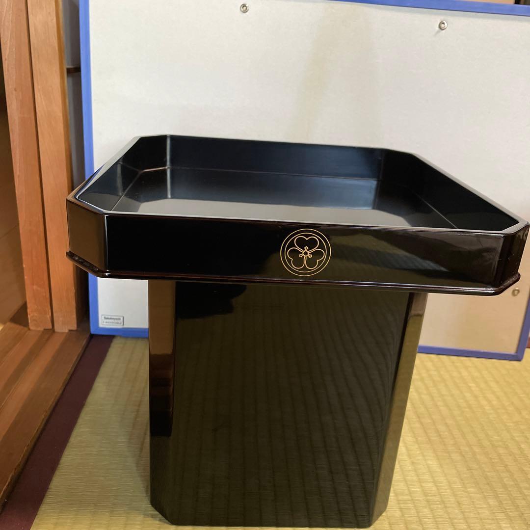 輪島塗り慶塚作　三方