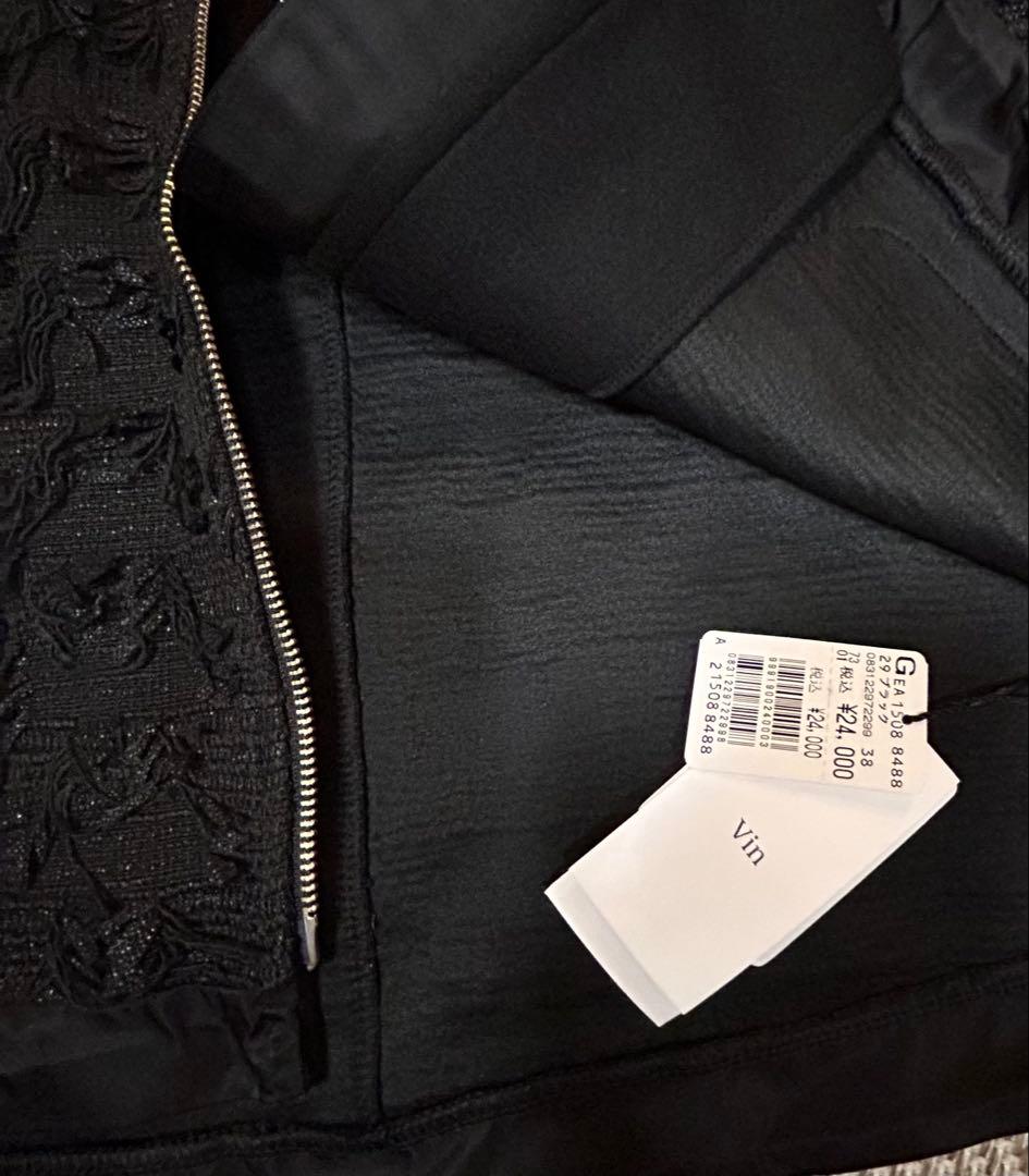 Vin カットジャガードダブルジップジレ ブラック　ヤマダヤ　スコットクラブ