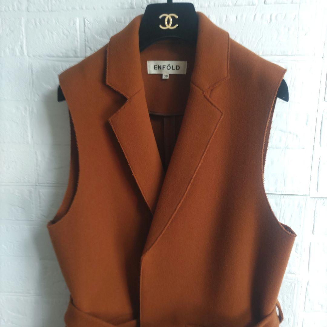 専用✨ENFOLD　エンフォルド　アッシュクメルトンロングベスト　ロングジレ