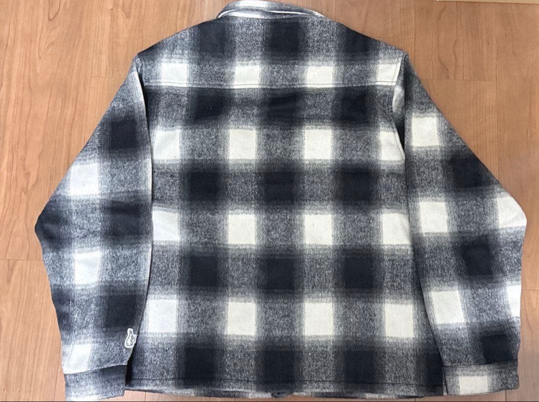 FR2 Shaggy Check CPO Shirt ブラック M