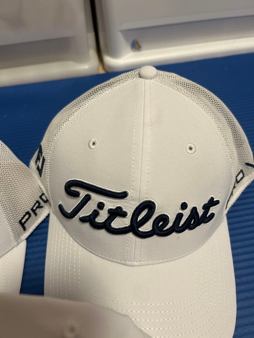 タイトリスト TITLEIST ツアーキャップ　白　ホワイト　３点セット