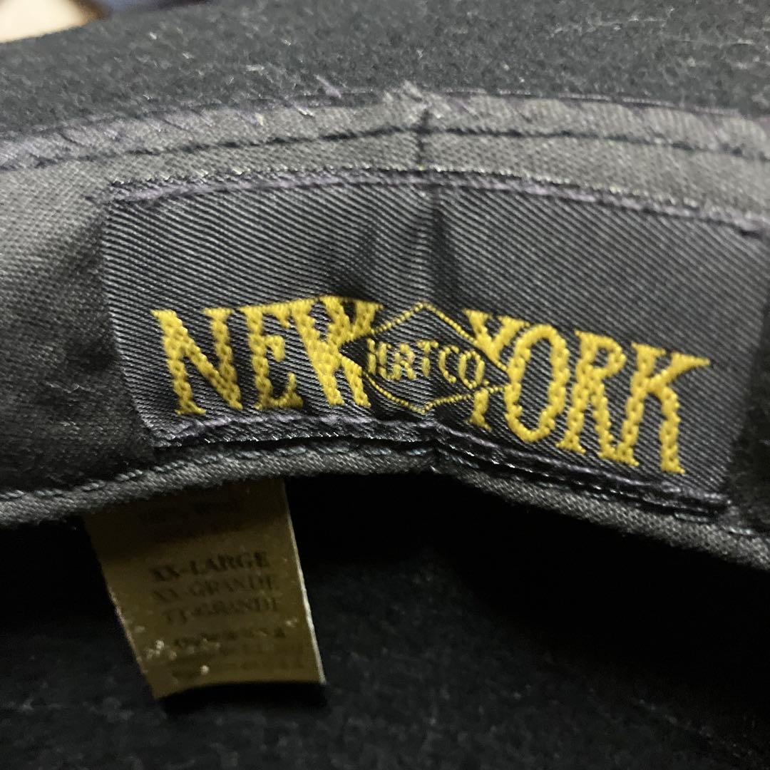 NEWYORK HAT ニューヨークハット　　 ボーラーハット　ブラックXXL
