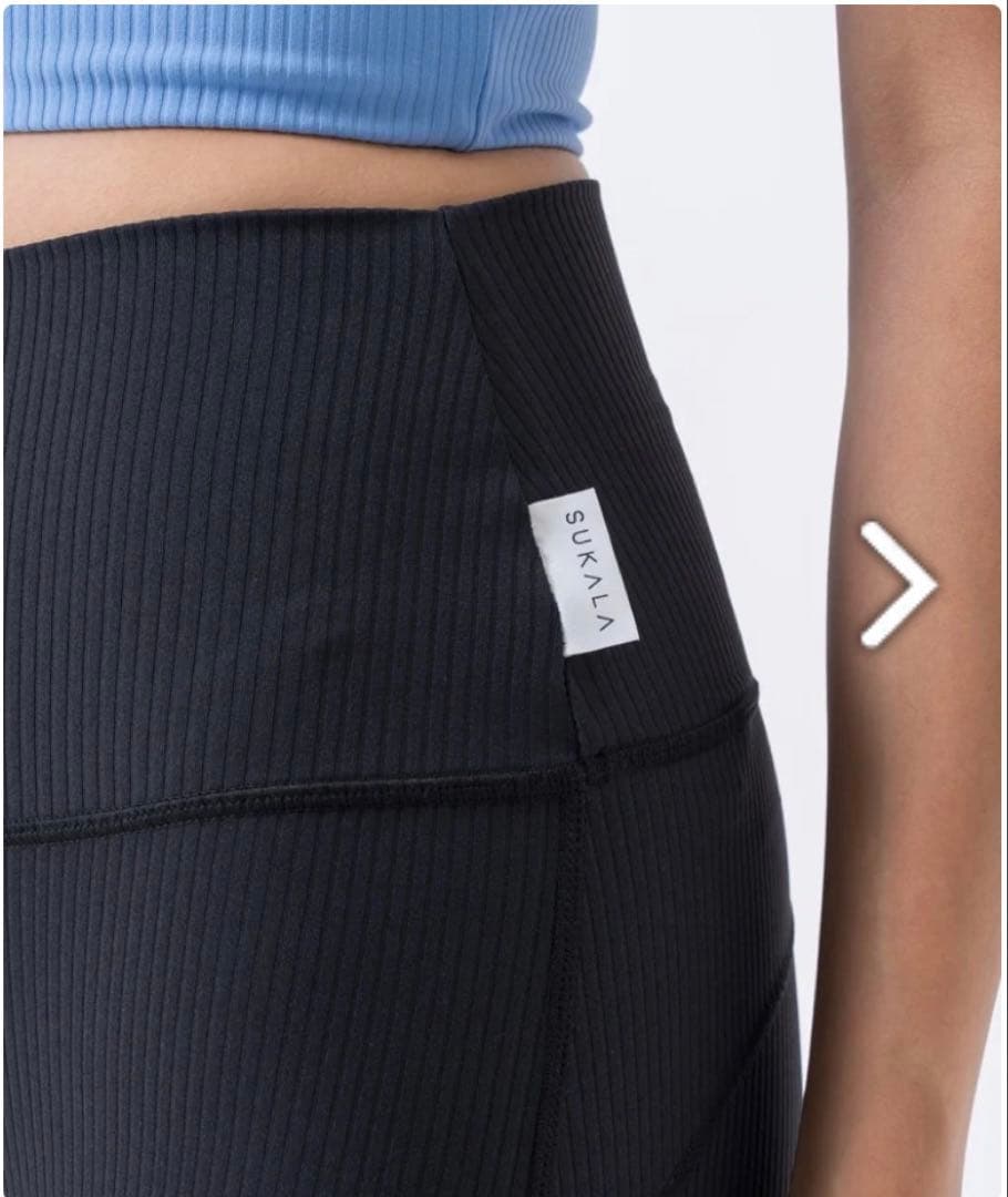 完売品　新品【SUKALA】ベーシックリブアクティブレギンス　サイズS