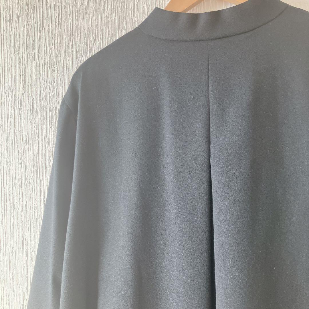 美品アドーアADOREヨーク切り替えワンピース　ブラック　フォーマル　36