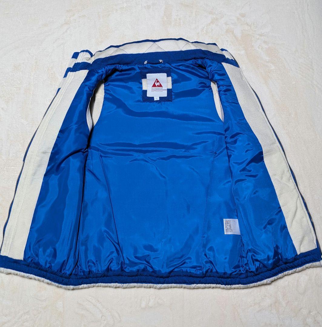 ルコック ゴルフ 中綿 キルティング ジップベスト 白　青　S