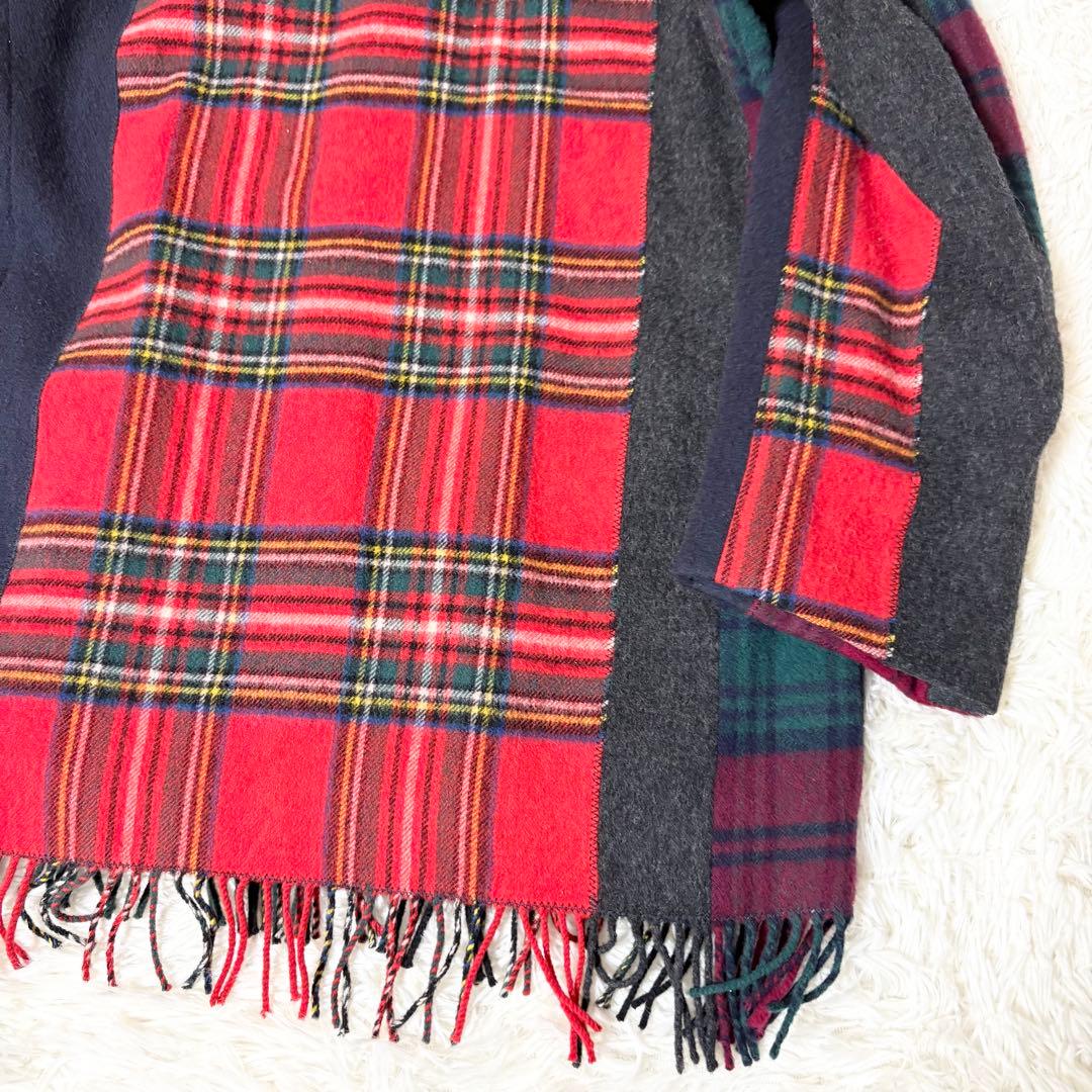 モスキーノ MOSCHINO ケープ風 ウールジャケット ポンチョ風 イタリア製