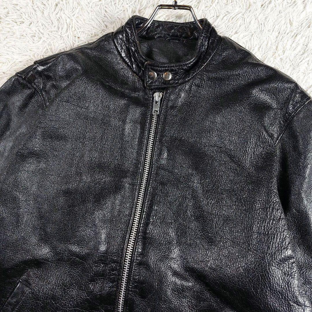 短丈 y2k archive 本革 シングルレザーライダース 90~00s 50